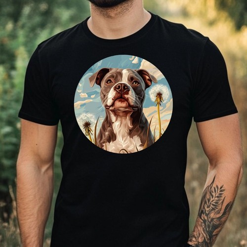 Shirt uomo pitbull fantasia - t-shirt,