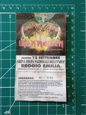 RIPRODUZIONE (no original) volantino biglietto italy Iron Maiden