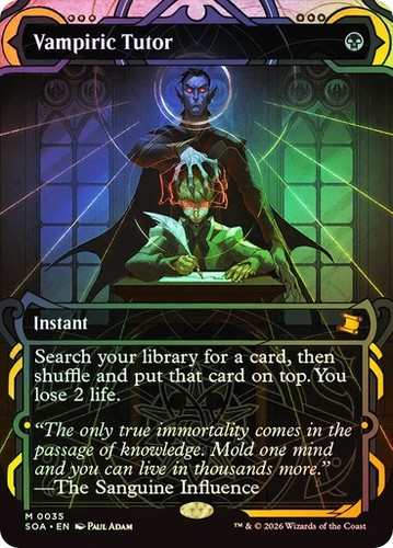 Vampiric tutor foil japanese - vampiric, japanese*