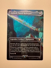 Magic MTG • Anduril, Narsil Reforged (Borderless) • Comm: LOTR 491 • ENG • MINT