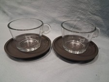 2 tazzine da caffè in vetro