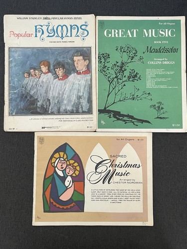 Vintage organ music - music, books