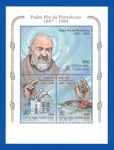 Foglietto padre pio da - -,