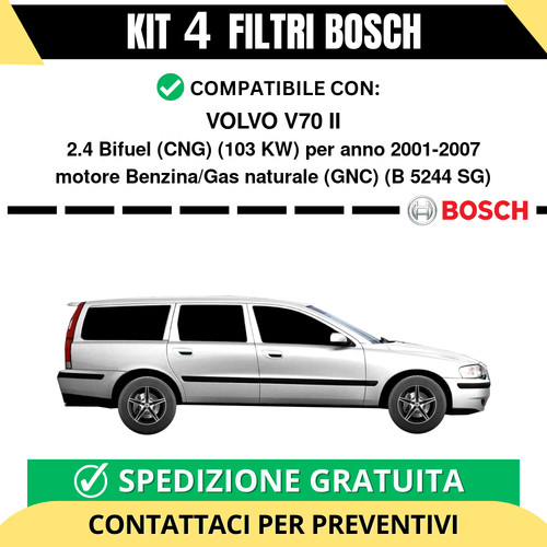 Kit bosch filtri tagliando - kit,