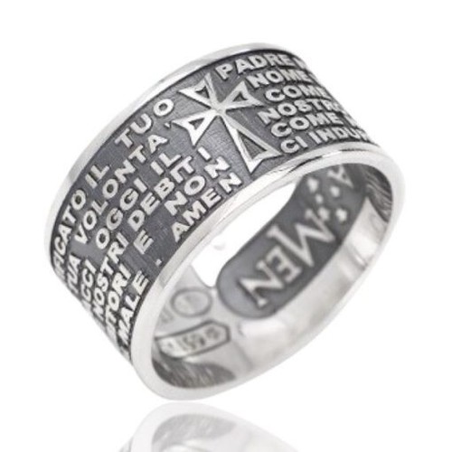 Anello amen padre nostro - anello,