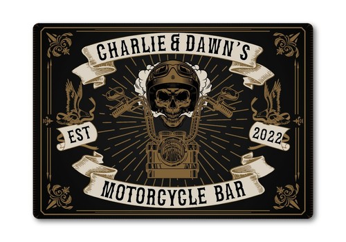 Personalised bar sign metal - bar,