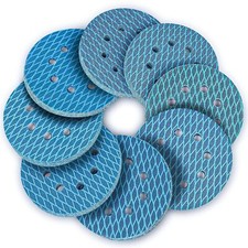 64 Pezzi Dischi Abrasivi 125Mm, Carta Vetrata Abrasiva 8 Fori Ossido Di Zirconio