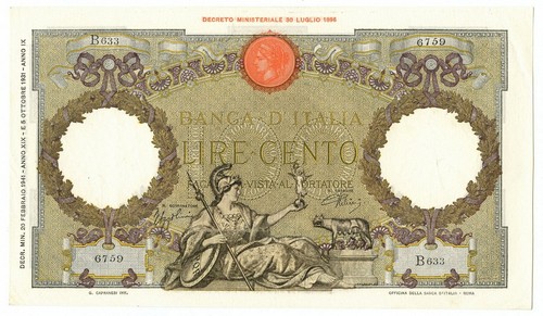 100 lire capranesi - lire,