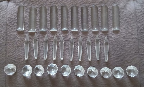 Gocce vecchio lampadario - gocce, da