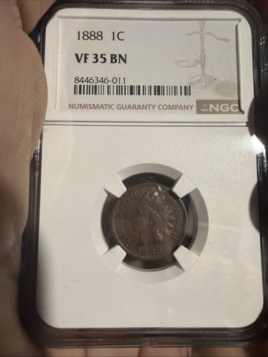 Penny testa indiano 1888 - penny, di