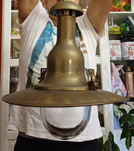 Lampadario barca vintage - lampadario,