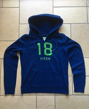 Abercrombie And & Fitch Felpa Maglia Tuta Donna Cotone Blu Verde Ottima Tg. M