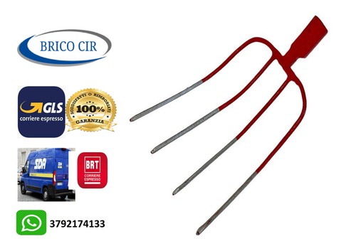 Forca per fieno denti in - 4,