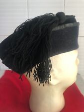 Fez con frangia Cappello Berretto Anni 20 con fregio e grado no uniforme elmetto