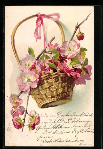 Cartolina artistica clara - cartolina, di