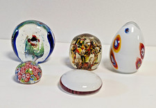 Lotto 5 Vecchi  Press papier Fermacarte in vetro di Murano Varie  Forme e misure