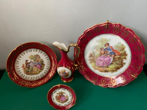 Set vintage porcelain with - porcelain,