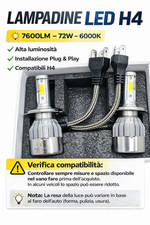 Lampade Fari Auto H4 LED