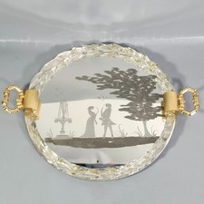 Vassoio specchio vetro di