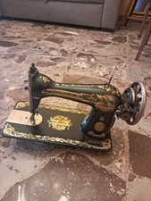 Antica Vecchia macchina da cucire Nera Black Old Singer  Vintage Anni 30 sphinx