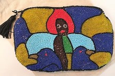 Borsetta pochette con perline