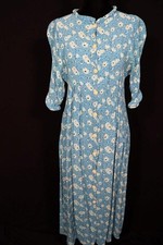 Abito Vintage In Raso Blu