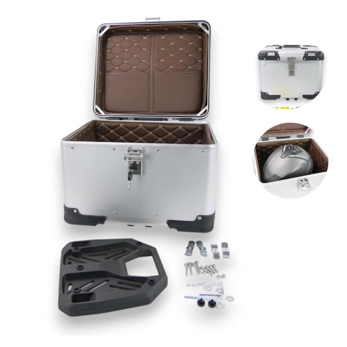Valigia moto alluminio argento - alluminio,