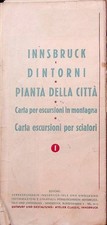 Innsbruck e dintorni Pianta della città carta per escursioni in montagna
