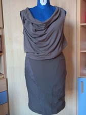 Originale Tubino Donna con inserti in Eco Pelle nella gonna