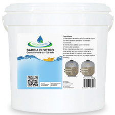acquaverde SABBIA DI VETRO FILTRANTE PER POMPE FILTRO INTEX e BESTWAY 10 kg