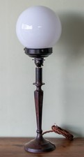 Art Deco Opaline Globe Table