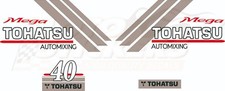 Tohatsu Mega 40 - kit adesivi calotta