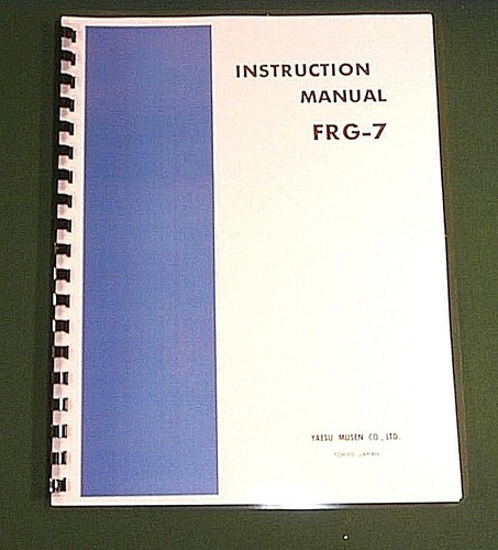 Yaesu frg manuale - frg-7,