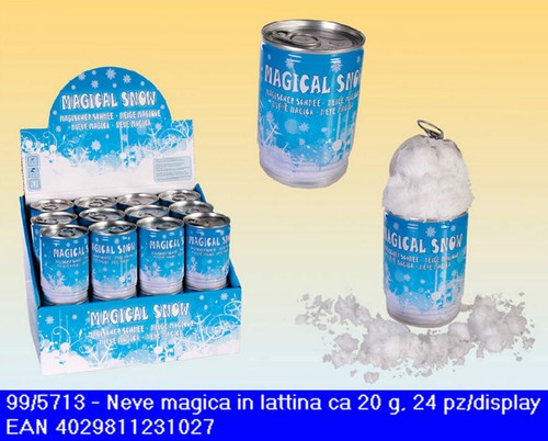 Neve artificiale lattina - neve,