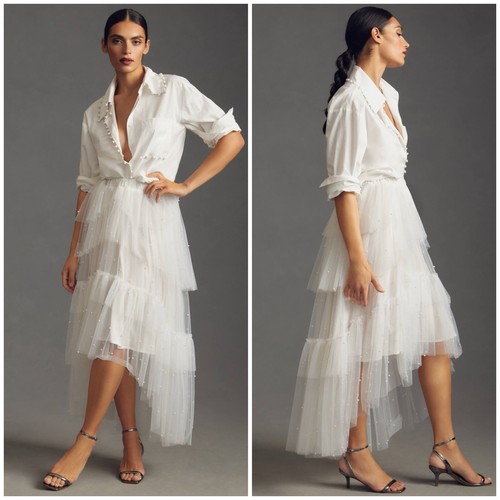 Maxi gonna bianca - , strati