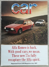Alfa Romeo 75 Road Test Report