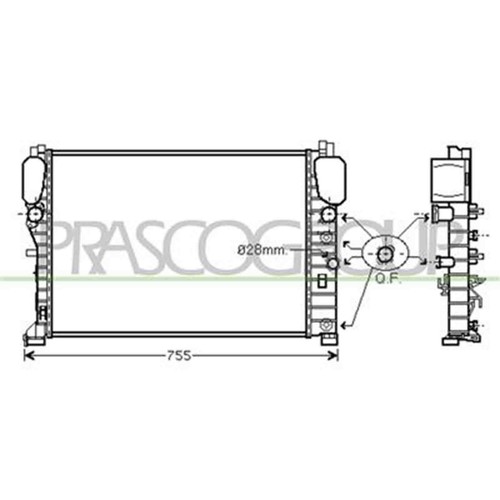 Radiatore per mercedes class - e,