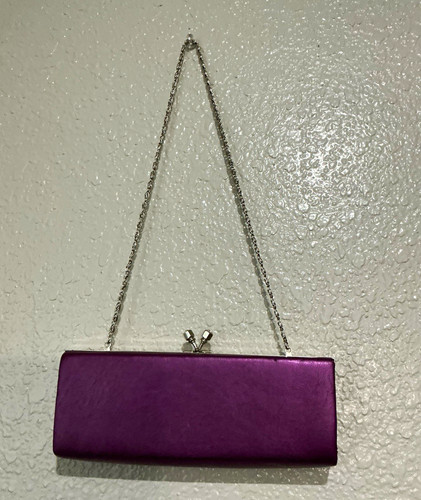 Borsa sera pochette viola - da,