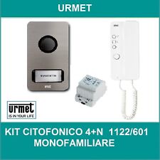  URMET 1122/601 KIT CITOFONICO MOFAMILIARE E BIFAMILIARE 4+N URMET MIKRA new