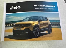 MANUALE “STAMPATO “USO E MANUTENZIONE JEEP AVENGER  ITALIANO STAMPATO E RILEGATO