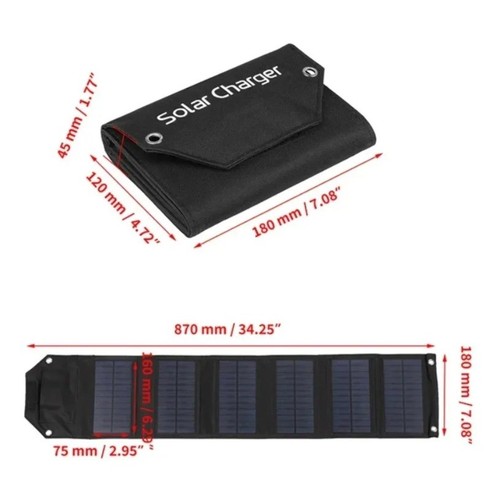 Pannello solare pieghevole usb - pannello,