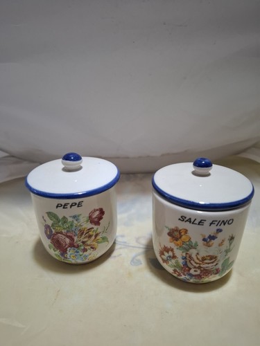 Coppia barattoli vintage - coppia,