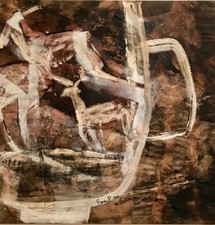 quadro Franca Pisani “L’Identità Perduta” ossidi su tela