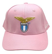 Cappello con visiera rosa logo