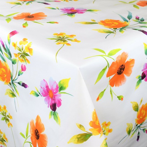 Tela cerata tovaglia fiori - tela,