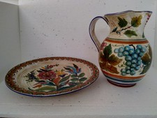 GRANDI PIATTO E BROCCA