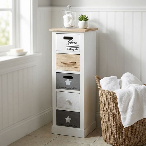 Mobiletto legno con 5 - in,