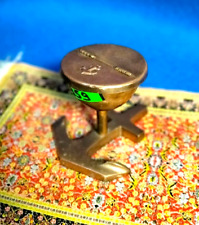 859-Fatto a Mano Ottone Posacenere Nautico da Collezione Sigari Con Ancora