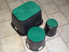 Pozzetto valvole elettrovalvole rotondo mini e large / rettangolare irrigazione 