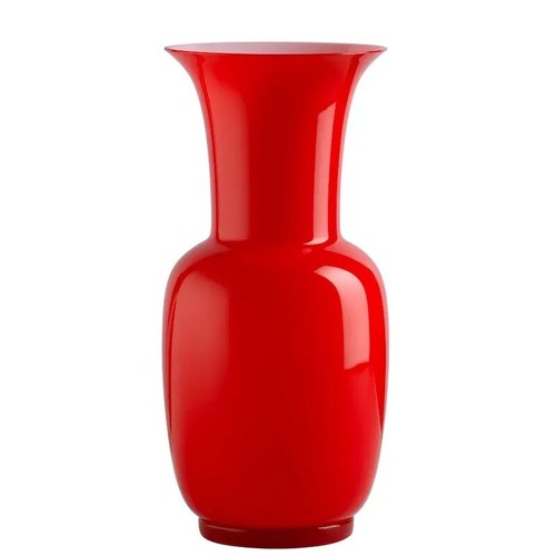 Venini opalino vaso - venini,, rosso